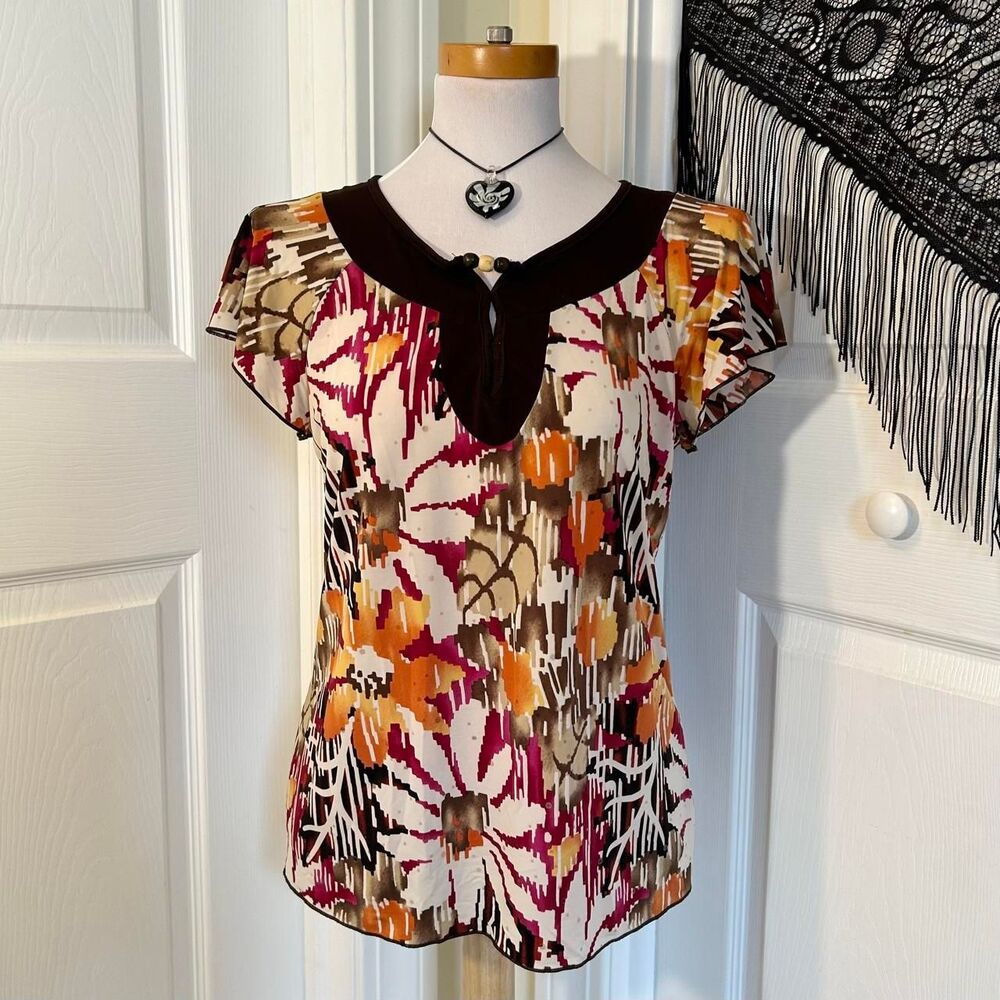 Dressbarn Women's multi Blouse